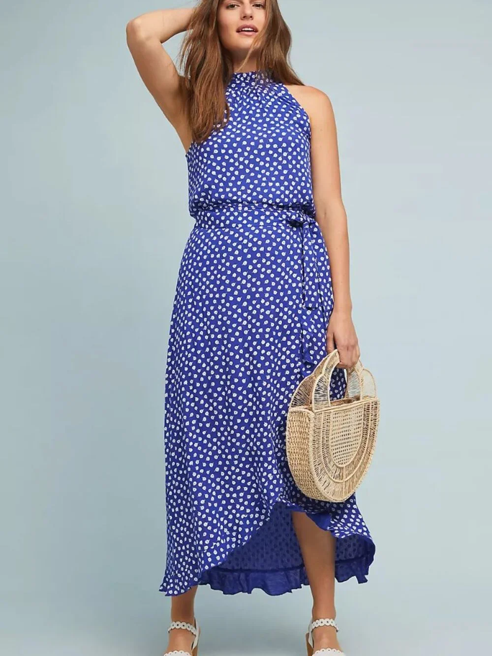 Antrhropologie Maeve Darcy Midi Wrap Skirt Set S